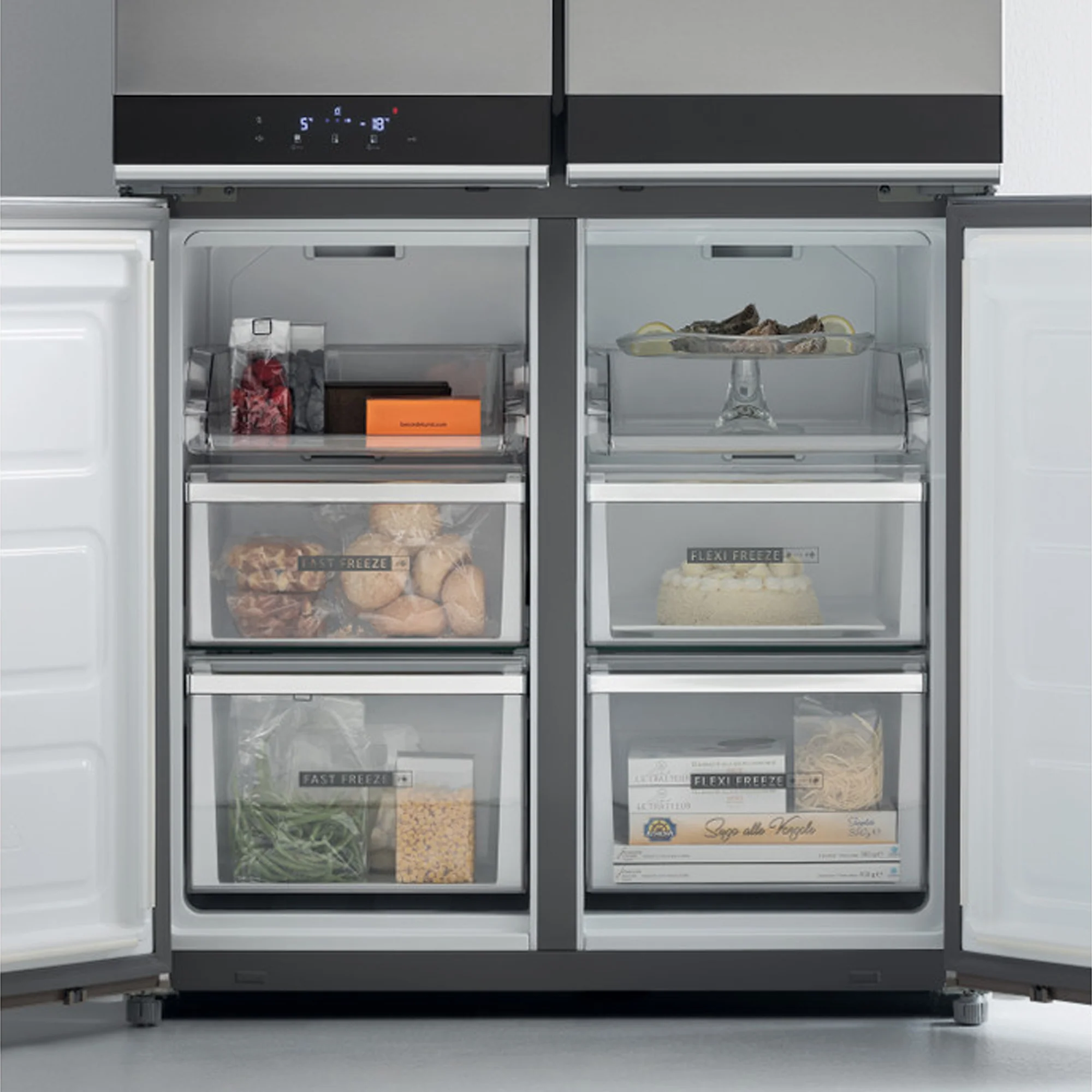 Whirlpool 591L 4 Door Inox Fridge - Image 7